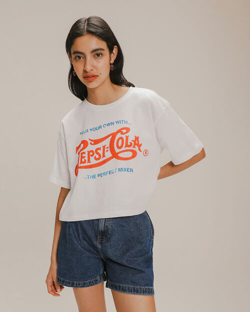 Playera Cropped Pepsi